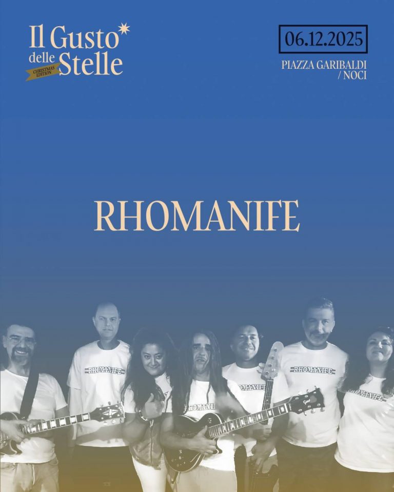 Rhomanife in Concerto a Noci, Il Gusto Delle Stelle, Christmas edition