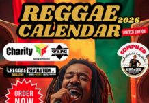 REGGAE CALENDAR 2026 IN BENEFICENZA REGGAE CALENDAR 2026 IN BENEFICENZA