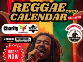 REGGAE CALENDAR 2026 IN BENEFICENZA REGGAE CALENDAR 2026 IN BENEFICENZA