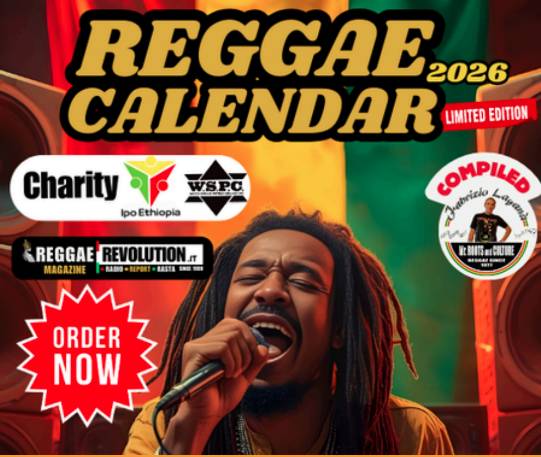 REGGAE CALENDAR 2026 IN BENEFICENZA