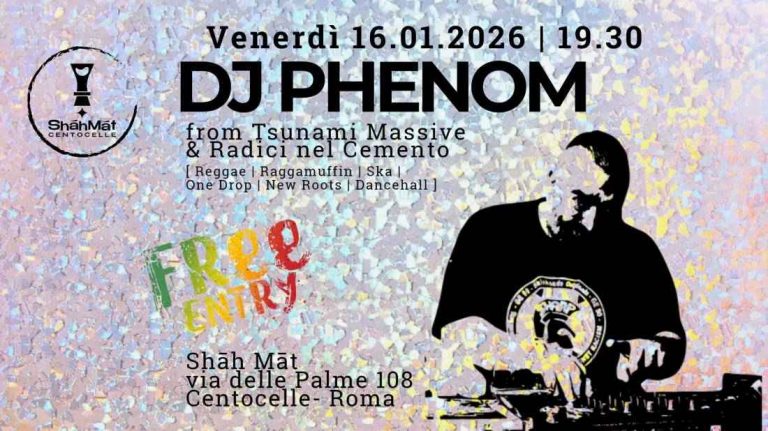 Aperitivo w/ Dj Phenom (from TM & RnC) – Free Entry Aperitivo w/ Dj Phenom (from TM & RnC) – Free Entry