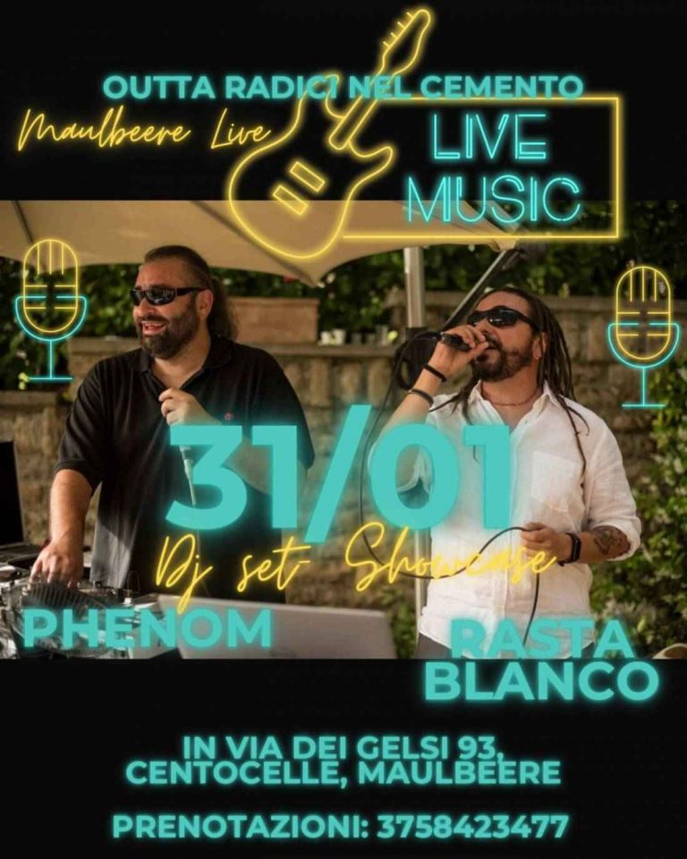 Rastablanco & Phenom (From Radici nel Cemento) – Djset & Showcase – Free Entry