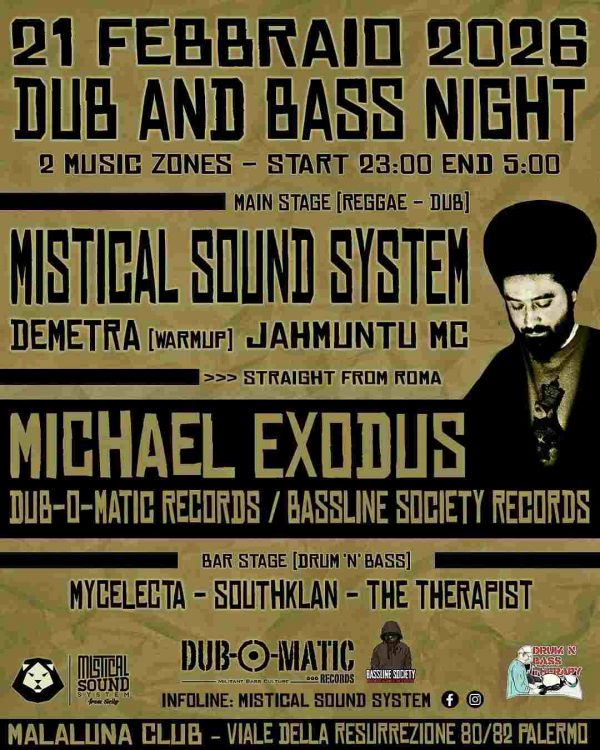 Michael Exodus - Mistical sound system sicily Palermo