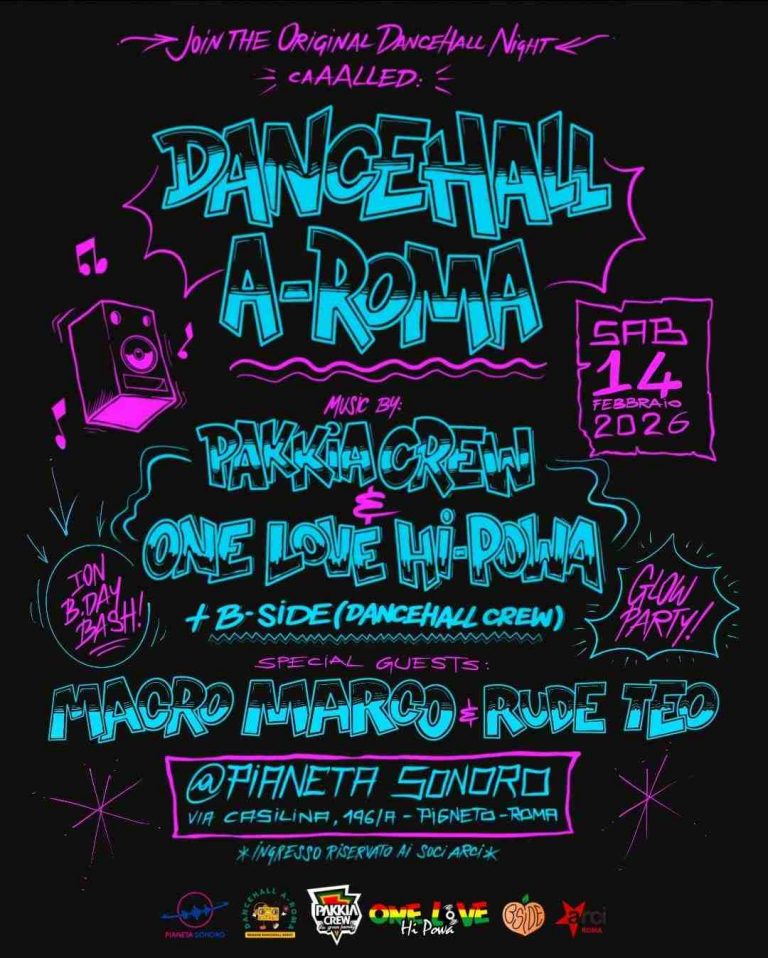 DANCEHALL A-ROMA  – ION Birthday Bash w/ MacroMarco & RudeTeo