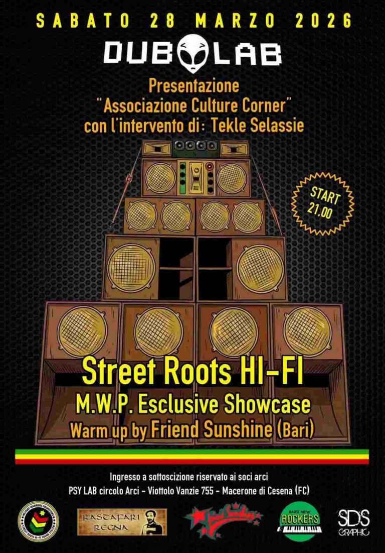 DubLab Street roots hi fi + culture corner tekle selassie