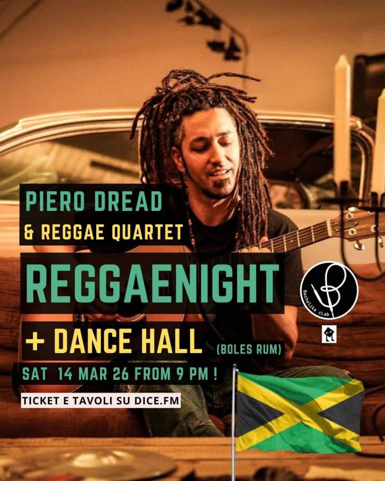 REGGAE NIGHT // PIERO DREAD Quartet + dancehall REGGAE NIGHT // PIERO DREAD Quartet + dancehall