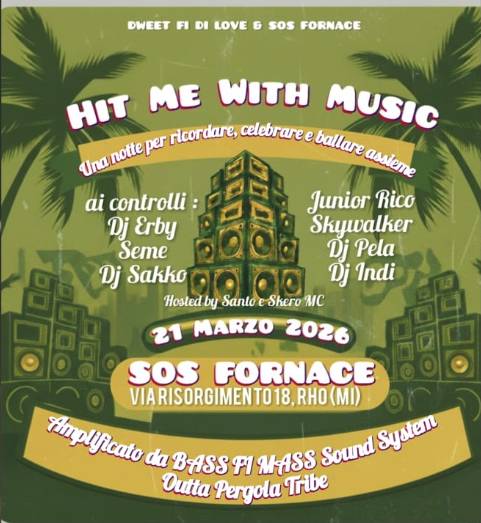 Hit Me With Music: FORNACE una notte per ricordare e celebrare insieme